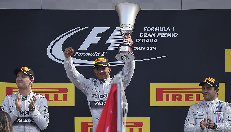Lewis Hamilton ganó el Gran Premio de Italia de la Fórmula 1. (AFP)
