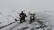 Junín: Carretera Central quedó bloqueda por nevada