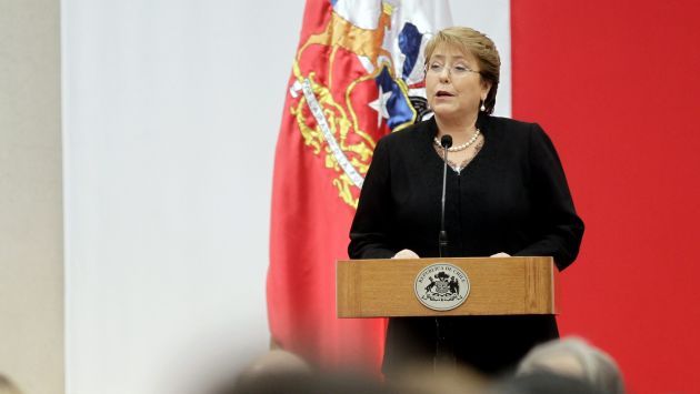 Michelle Bachelet en ceremonia por golpe militar en Chile. (EFE/CNN Chile)