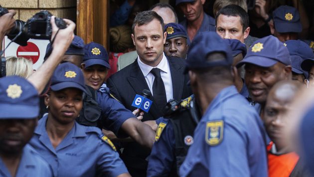 Oscar Pistorius mató a su novia en febrero de 2013. (AFP)