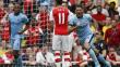 Premier League: Arsenal empató 2-2 con el Manchester City en Londres