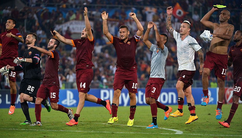 AS Roma goleó 5-1 al CSKA Moscú en su debut en la fase de grupos de la Champions League. (AFP)