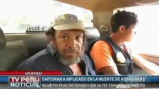 Presunto asesino de dirigentes asháninkas detenido en Ucayali tiene doble identidad. (TV Perú)