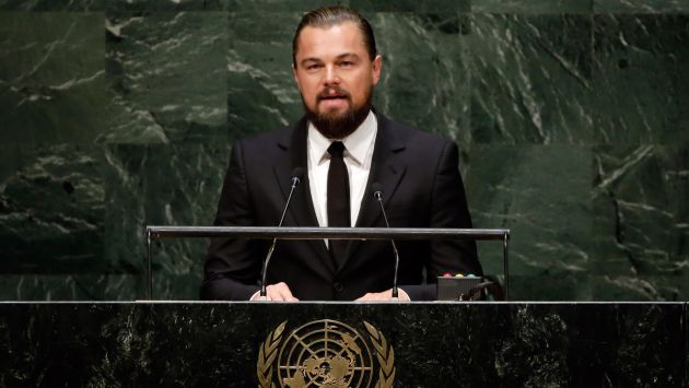 Leonardo DiCaprio abrió el evento con discurso. (AP/YouTube)