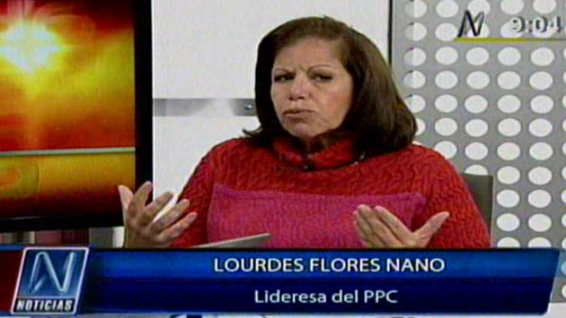 Lourdes Flores Nano se refirió a caso López Meneses. (Canal N)