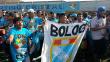 Barra de Sporting Cristal realizó un ‘banderazo’ en apoyo a su equipo