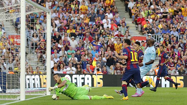 Messi anotó el cuarto gol en la goleada por 6-0 ante Granada. (Reuters)