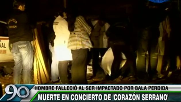 Rafael Chuquihuanca Culquicondor murió baleado en concierto de Corazón Serrano. (90 Segundos/Frecuencia Latina)