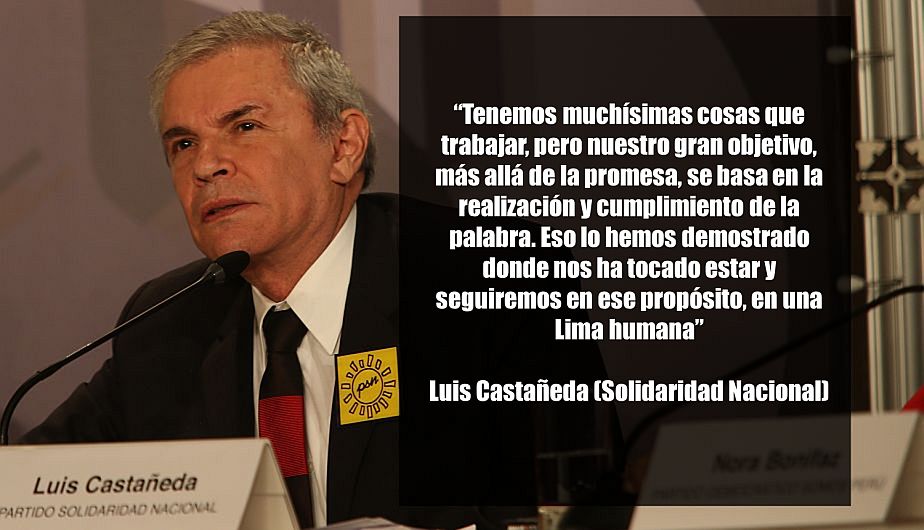 Luis Castañeda, candidato a la Alcaldía de Lima por Solidaridad Nacional. (USI)
