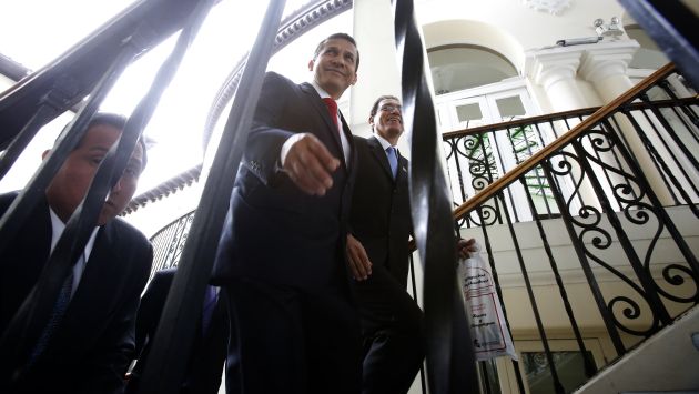 CON EVASIVAS. El presidente Ollanta Humala dice que la indagación no debe politizarse. (Martín Pauca)