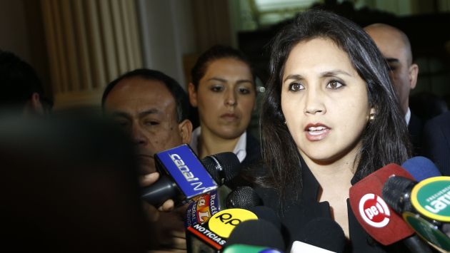 Ana María Solórzano conversó con la prensa sobre caso Áncash. (César Fajardo/Referencial)