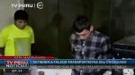 Chofer y cobrador del ‘Chosicano’ asaltaban a sus pasajeros en Santa Anita. (TV Perú)