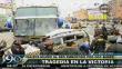 La Victoria: Taxista murió tras ser impactado por dos buses interprovinciales
