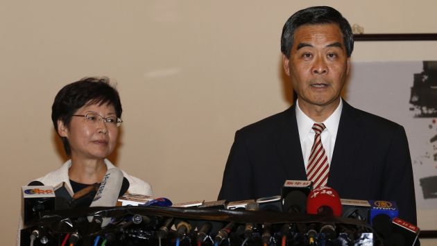 Cy Leung Chun-ying ofreció conferencia de prensa. (Reuters)