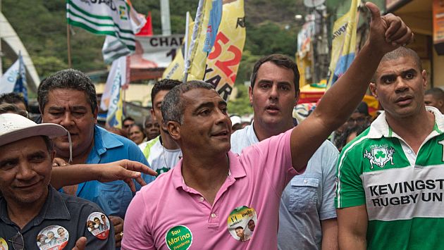 Romario fue elegido senador por el estado de Río de Janeiro en Brasil. (AFP)