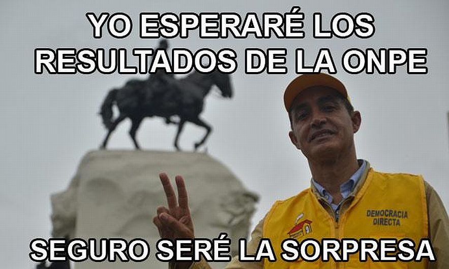 Alex Gonzáles volvió a sacar un puntaje muy bajo en las elecciones municipales. (MemesJP)