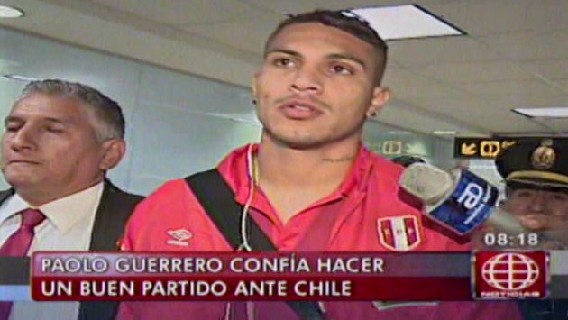 Paolo Guerrero dijo que contra Chile no hay partidos amistosos. (América TV)