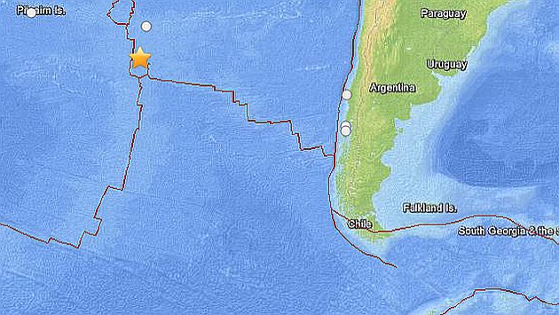 Terremoto de 6,8 grados se registró cerca de la Isla de Pascua, en Chile. (USGS)