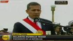 Ollanta Humala declaró a la prensa tras ceremonia oficial. (RPP TV)