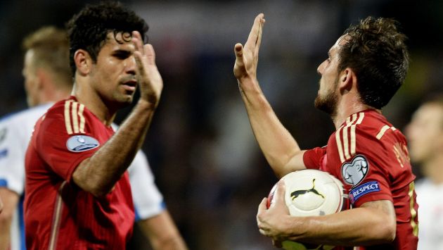 Diego Costa marcó su primer gol con España en la goleada 4-0 a Luxemburgo. (EFE)