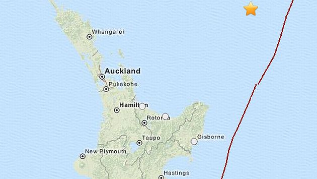 Terremoto de 6,1 grados sacudió las islas Kermadec, en Nueva Zelanda. (USGS)