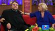 Guillermo del Toro y Cristina Saralegui rompieron un sillón en la TV