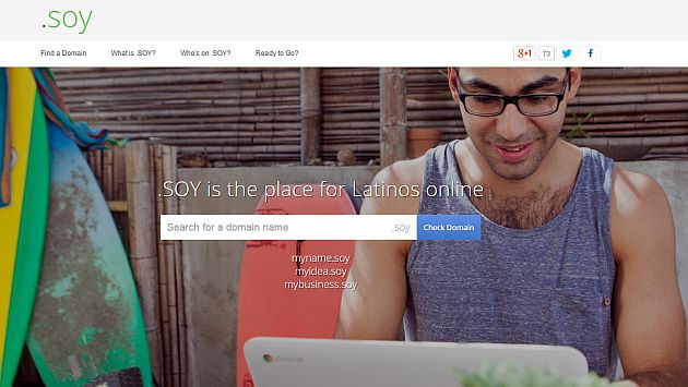 Google lanzó .soy, dominio en Internet para el mercado hispano. (iam.soy)