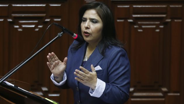Ana Jara consideró que sería precedente nefasto citar a un ministro por sus opiniones. (Perú21)