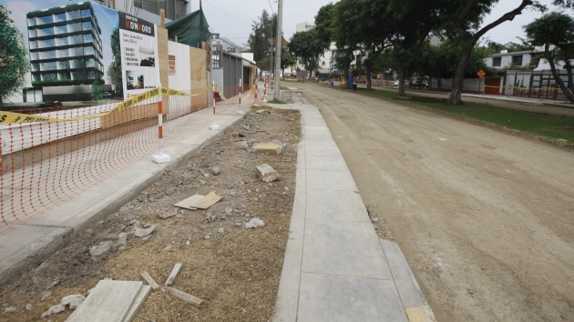 Miraflores: Cerrarán cuadras 6, 7 y 8 de A Ricardo Palma por obras. (Mario Zapata/Perú21)