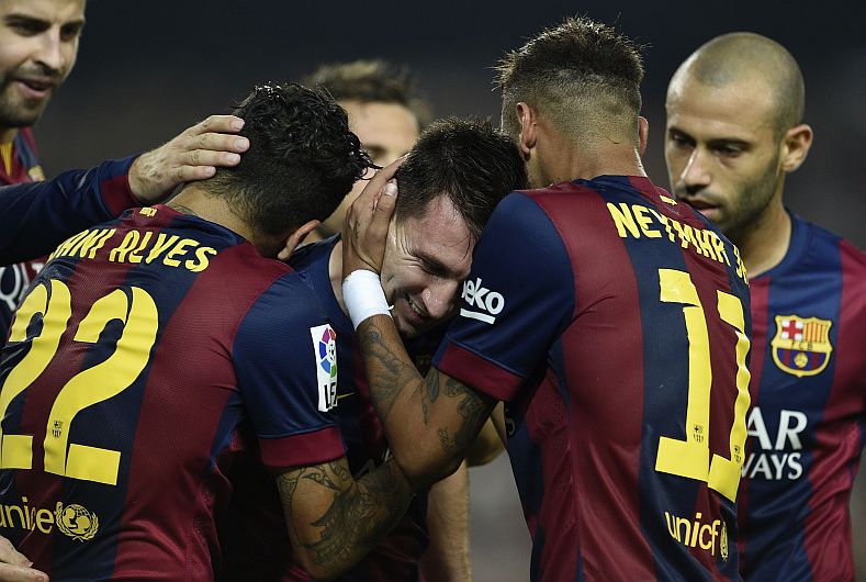Barcelona goleó 3-0 a Eibar con tantos de Messi, Neymar y Xavi. (AFP)
