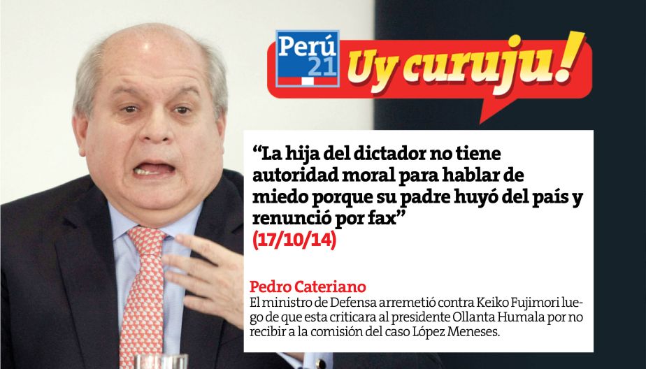 Ministro Pedro Cateriano arremetió contra Keiko Fujimori y Alan García. (Perú21)