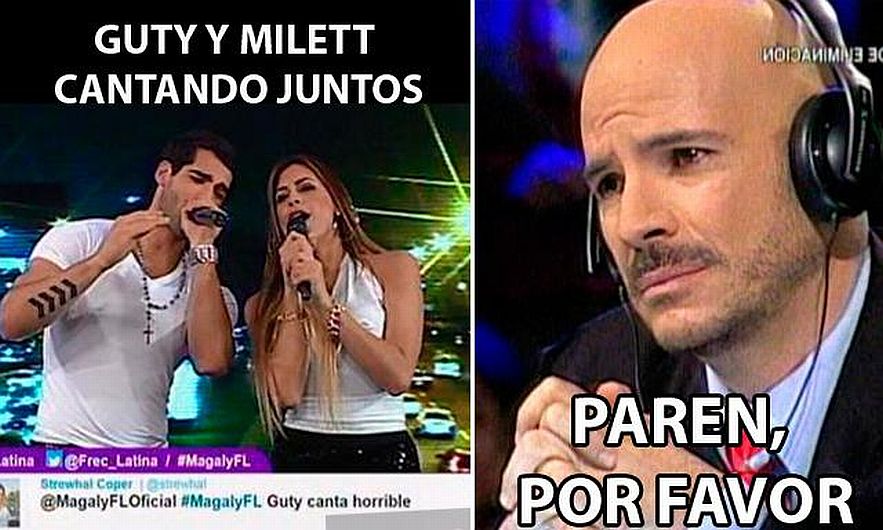 Milett Figueroa y Guty Carrera se reencontraron en el programa de Magaly Medina. (Memes del Perú)