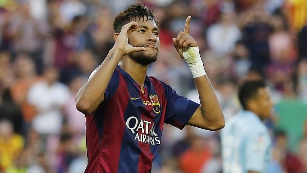 Neymar ya está pensando en el clásico español ante Real Madrid. (Reuters)