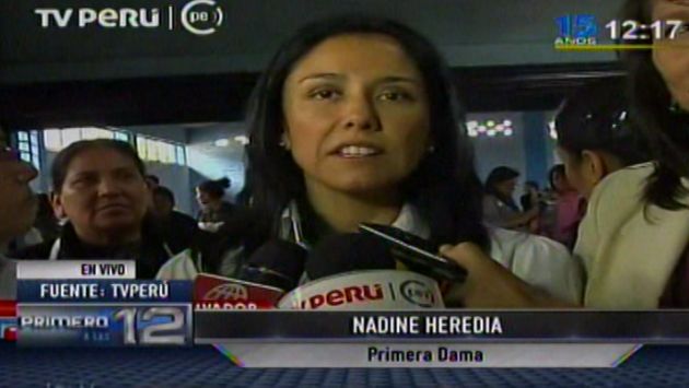 Nadine Heredia lamentó que líderes políticos se presten al juego de López Meneses. (Canal N)