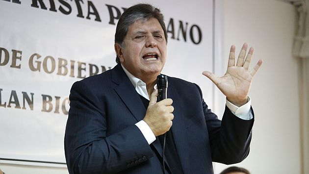 Alan García pide obras al gobierno en lugar de insultos. (Luis Gonzales)
