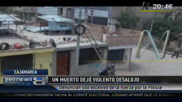 Propietario de vivienda murió durante violento desalojo en Cajamarca.