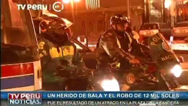 ‘Marcas’ hirieron de bala a contratista y le robaron S/.12 mil en Pueblo Libre. (TV Perú)