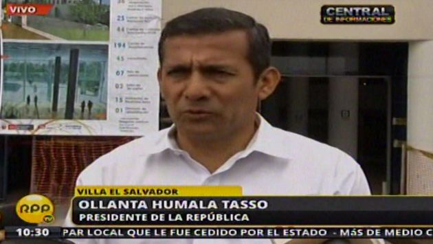 Humala lamentó la situación del fútbol local. (RPP TV)