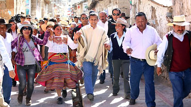 Ollanta Humala se jacta de recorrer todo el país. (Presidencia Perú)