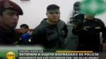 Acusan a sujeto de asaltar con uniforme de policía en San Juan de Lurigancho. (RPP TV)