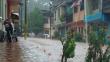 Huánuco: Calles de Tingo María están inundadas por fuertes lluvias
