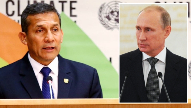 Ollanta Humala se reunirá este viernes con Vladimir Putin. (USI/EFE)