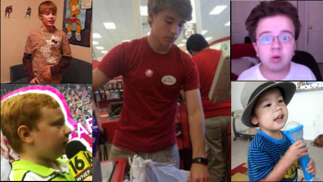 Alex from Target y algunos de los personajes que alcanzaron la fama en Internet. (Fuente: YouTube)