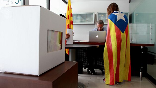 Un 80% de participantes apoyó la independencia de Cataluña. (EFE)