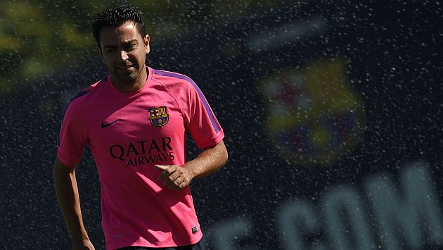 Xavi Hernández no se irá del Barcelona a fin de año. (AFP)