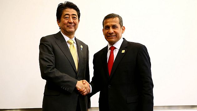Ollanta Humala pidió más inversiones en el Perú a Japón en la APEC 2014. (Presidencia Perú)