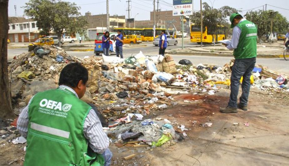 OEFA exigió al alcalde Nicolás Kusunoki un manejo adecuado de los residuos sólidos en la jurisdicción. (OEFA)