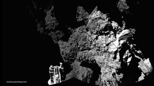 Philae mandó primera foto desde la superficie de un comenta. (Philae/ESA)