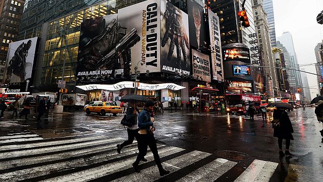 Google será el primer anunciante en la nueva pantalla digital en Times Square. (AFP)