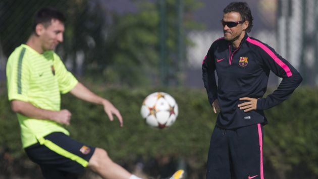 Lionel Messi está contento en el Barcelona, según Luis Enrique. (EFE)